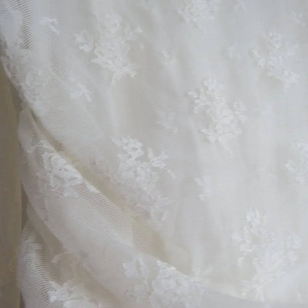 BHLDN Bailee White Lace Ruched Stretch Bodycon Dress Romantic Wedding Size S - Picture 9 of 14